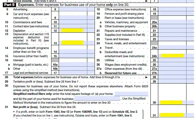 Calculate-Self-Employed-Income-on-the-Schedule-C-of-Tax-Return-Best-Mortgage-Banker-in-Dallas-Texas